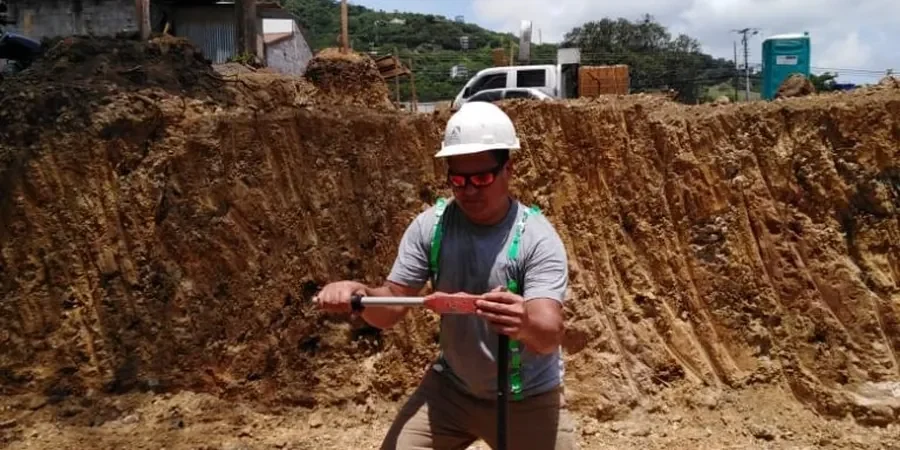 Image illustrative de Essai de cisaillement au scissomètre de chantier (Vane Shear Test) à Bordeaux
